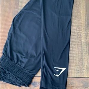 Black gymshark joggers